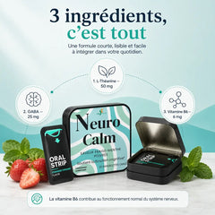 Neuro Calm – Bandelettes orales détente & équilibre - Complément Brain & Cognitive - vitalfusion Gummies Articulations - Complément alimentaire - VitalFusion Neuro Calm – Bandelettes orales détente & équilibre - Énergie Naturelle - vitalfusion Vitaboost Pe