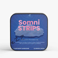 boite en metal du complement alimentaire somnistrips favoriser le sommeil a la mélatonine
